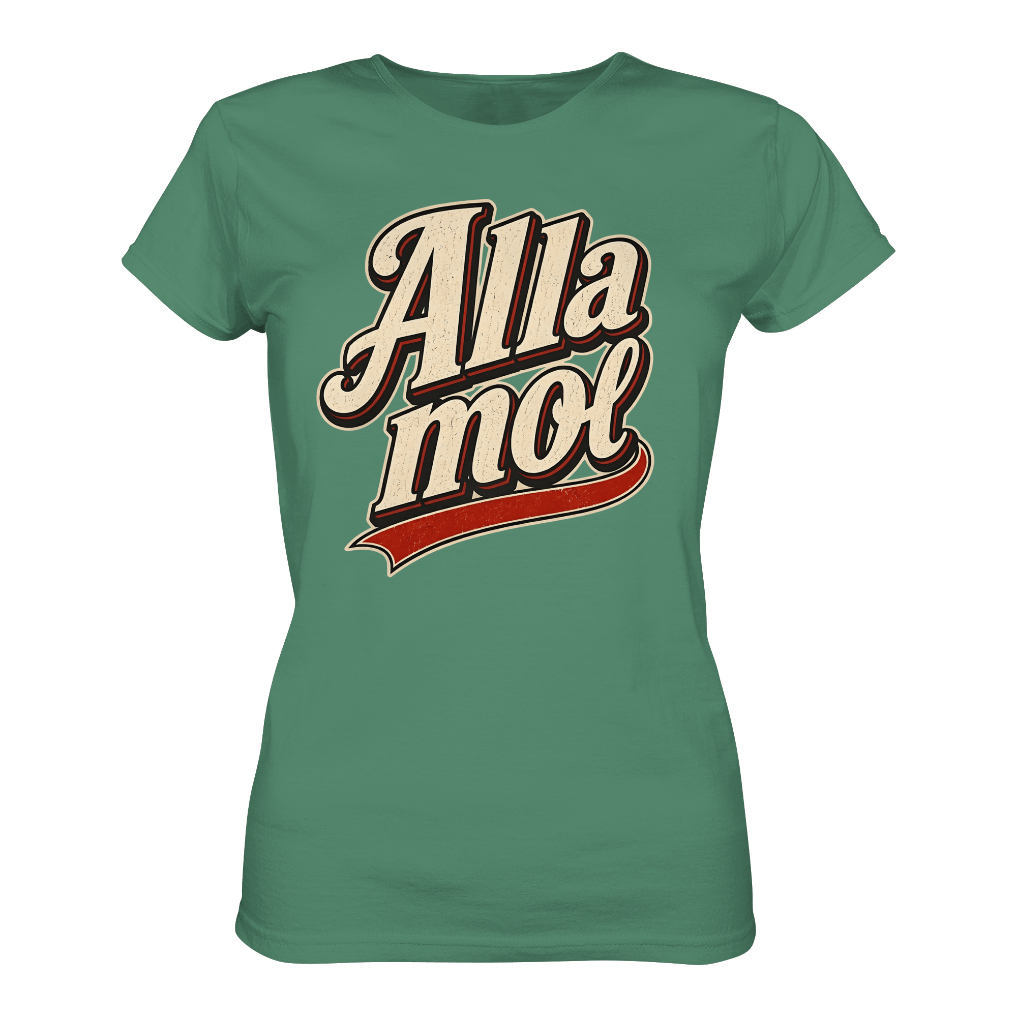Alla mol - Ladies Bio - Shirt - Lady Shirt (Green Bay, XS, ) - GruemArt