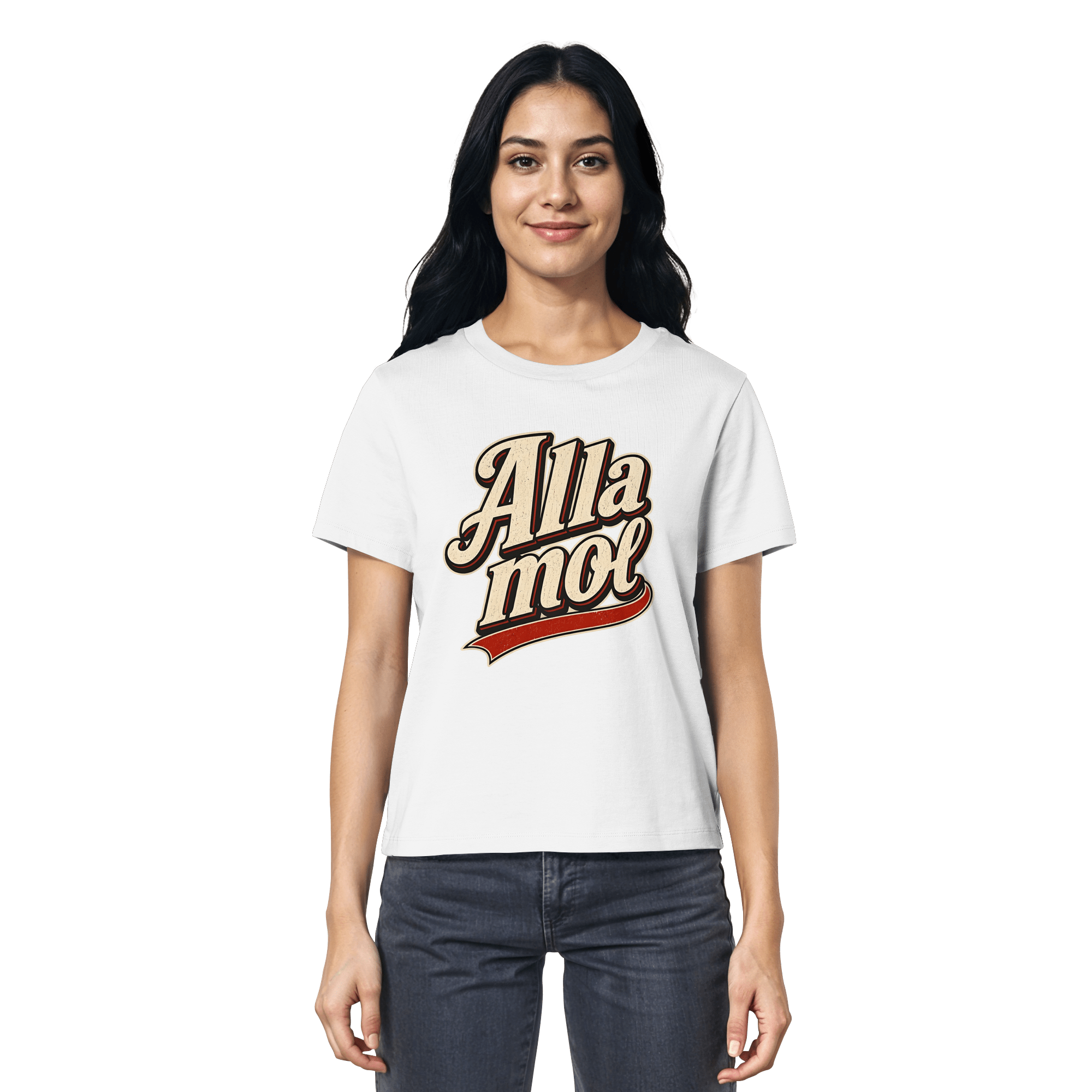 Alla mol - Ladies Bio - Shirt - Lady Shirt (White, XS, ) - GruemArt