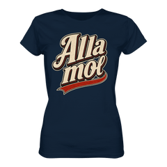 Alla mol - Ladies Bio - Shirt - Lady Shirt (French Navy, XS, ) - GruemArt