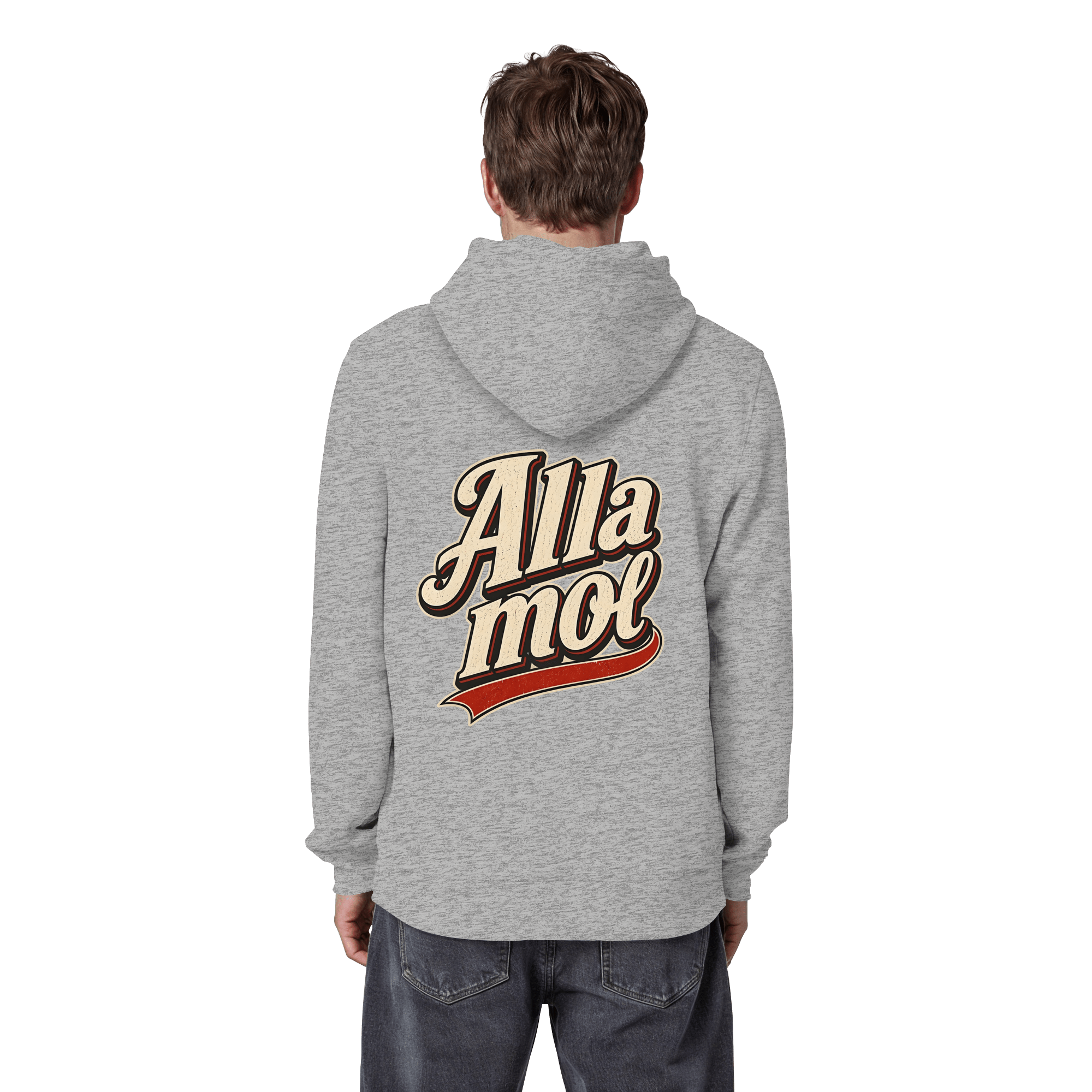 Alla mol - Unisex Bio - Hoodie - Hoodie (Heather Grey, S, ) - GruemArt