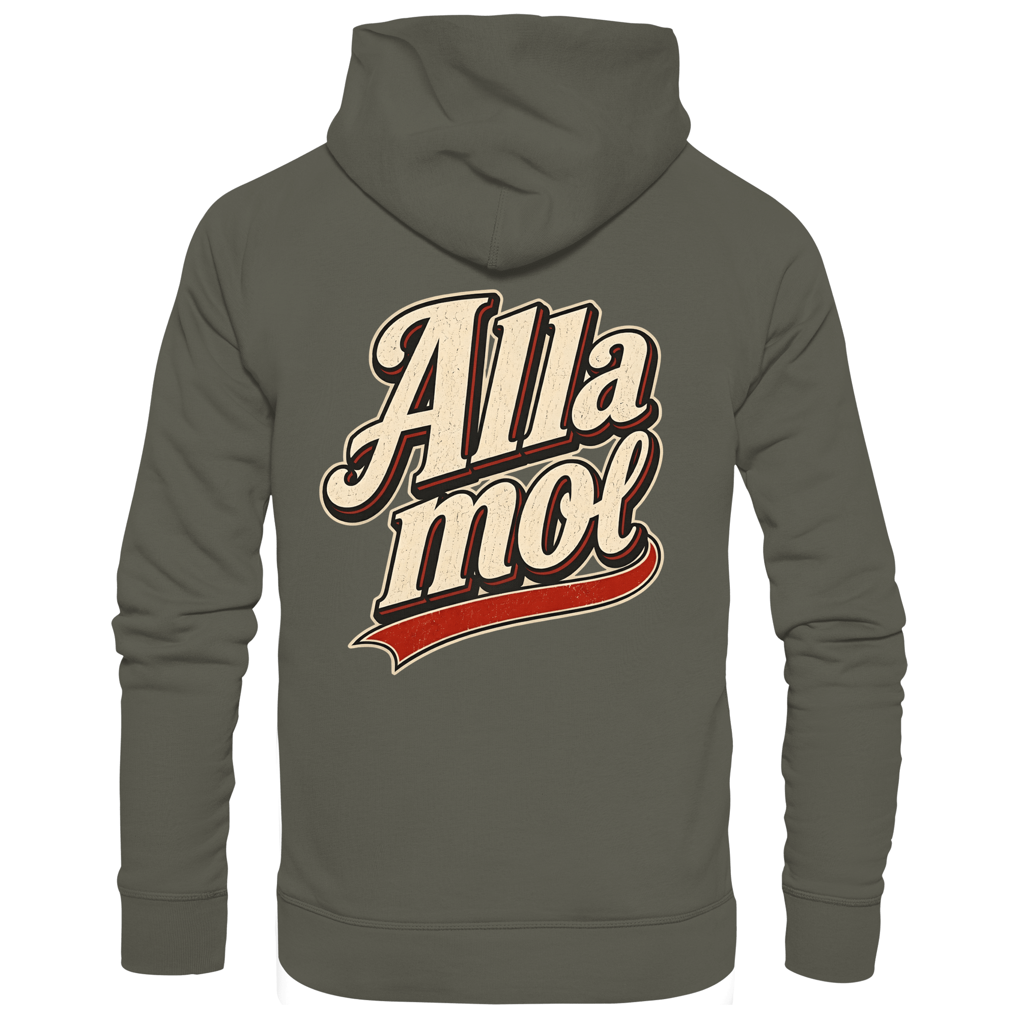 Alla mol - Unisex Bio - Hoodie - Hoodie (Khaki, S, ) - GruemArt