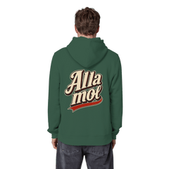 Alla mol - Unisex Bio - Hoodie - Hoodie (Bottle Green, S, ) - GruemArt