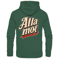 Alla mol - Unisex Bio - Hoodie - Hoodie (Bottle Green, S, ) - GruemArt