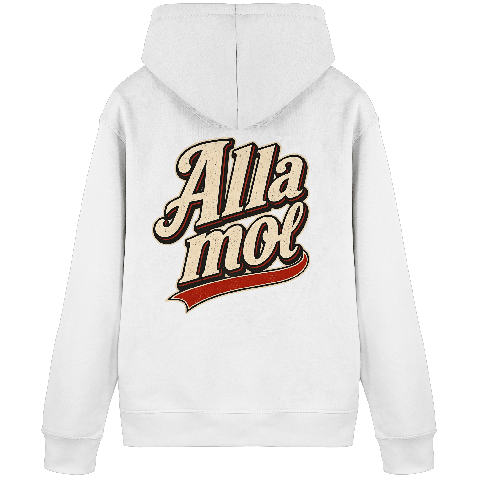 Alla mol - Unisex Bio - Hoodie - Hoodie (White, S, ) - GruemArt