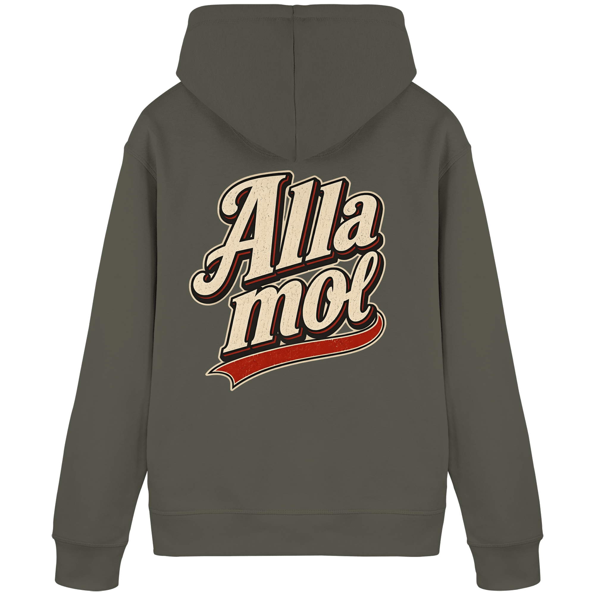 Alla mol - Unisex Bio - Hoodie - Hoodie (Khaki, S, ) - GruemArt