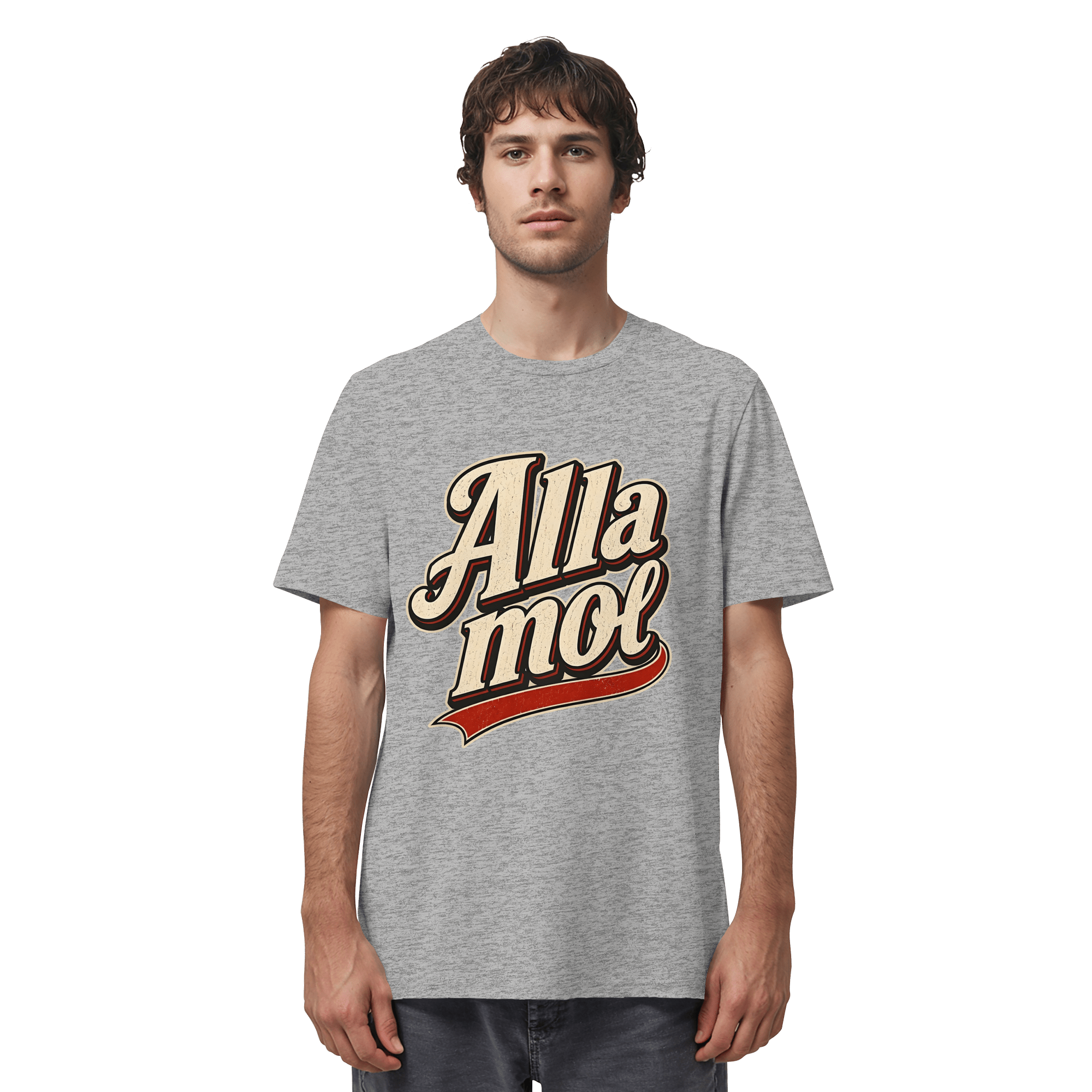 Alla mol - Unisex Bio - Shirt - Unisex Shirt (Heather Grey, XS, ) - GruemArt