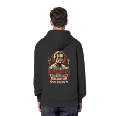 Wenn ich Romantik will, mach ich mir ein Teelicht an - beim Kacken - Bio Unisex Hoodie