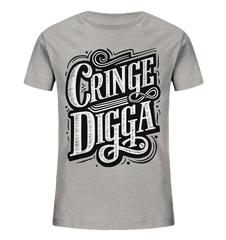 Cringe Digga - Kids Organic Shirt - Kids & Babys (Heather Grey, 98/104 (3 - 4), ) - GruemArt