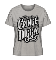 Cringe Digga - Ladies Organic Shirt - Lady - Shirts (Heather Grey, XS, ) - GruemArt