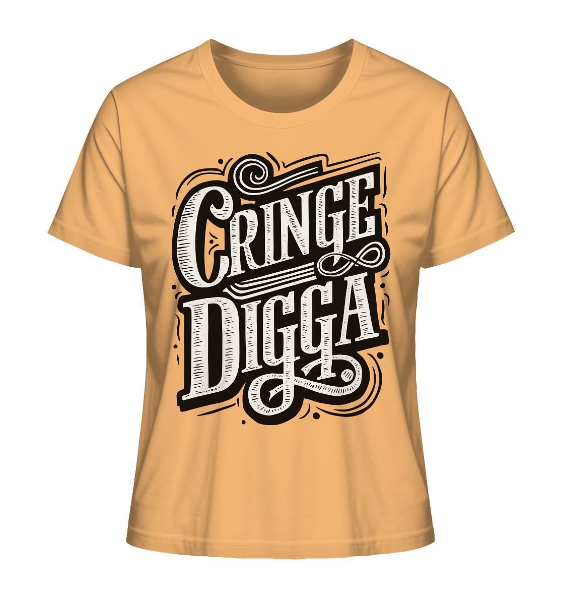 Cringe Digga - Ladies Organic Shirt - Lady - Shirts (Nispero, XS, ) - GruemArt