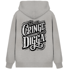 Cringe Digga - Organic Zipper - Jacken/ Zipper (Heather Grey, XS, ) - GruemArt