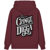 Cringe Digga - Organic Zipper - Jacken/ Zipper (Burgundy, XS, ) - GruemArt
