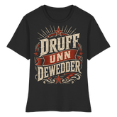 DRUFF UNN DEWEDDER - Fitted Ladies Organic Shirt - Lady - Shirts (Black, XS, ) - GruemArt