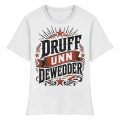 DRUFF UNN DEWEDDER - Fitted Ladies Organic Shirt - Lady - Shirts (White, XS, ) - GruemArt