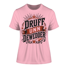 DRUFF UNN DEWEDDER - Fitted Ladies Organic Shirt - Lady - Shirts (Cotton Pink, XS, ) - GruemArt