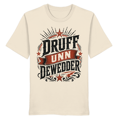 DRUFF UNN DEWEDDER - Organic Unisex Shirt - Unisex - Shirts (Natural Raw, XS, ) - GruemArt