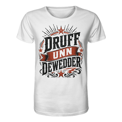 DRUFF UNN DEWEDDER - Organic Unisex Shirt - Unisex - Shirts (Weiß, XS, ) - GruemArt