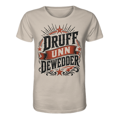 DRUFF UNN DEWEDDER - Organic Unisex Shirt - Unisex - Shirts (Desert Dust, XS, ) - GruemArt