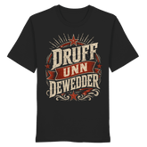 DRUFF UNN DEWEDDER - Organic Unisex Shirt - Unisex - Shirts (Schwarz, XS, ) - GruemArt