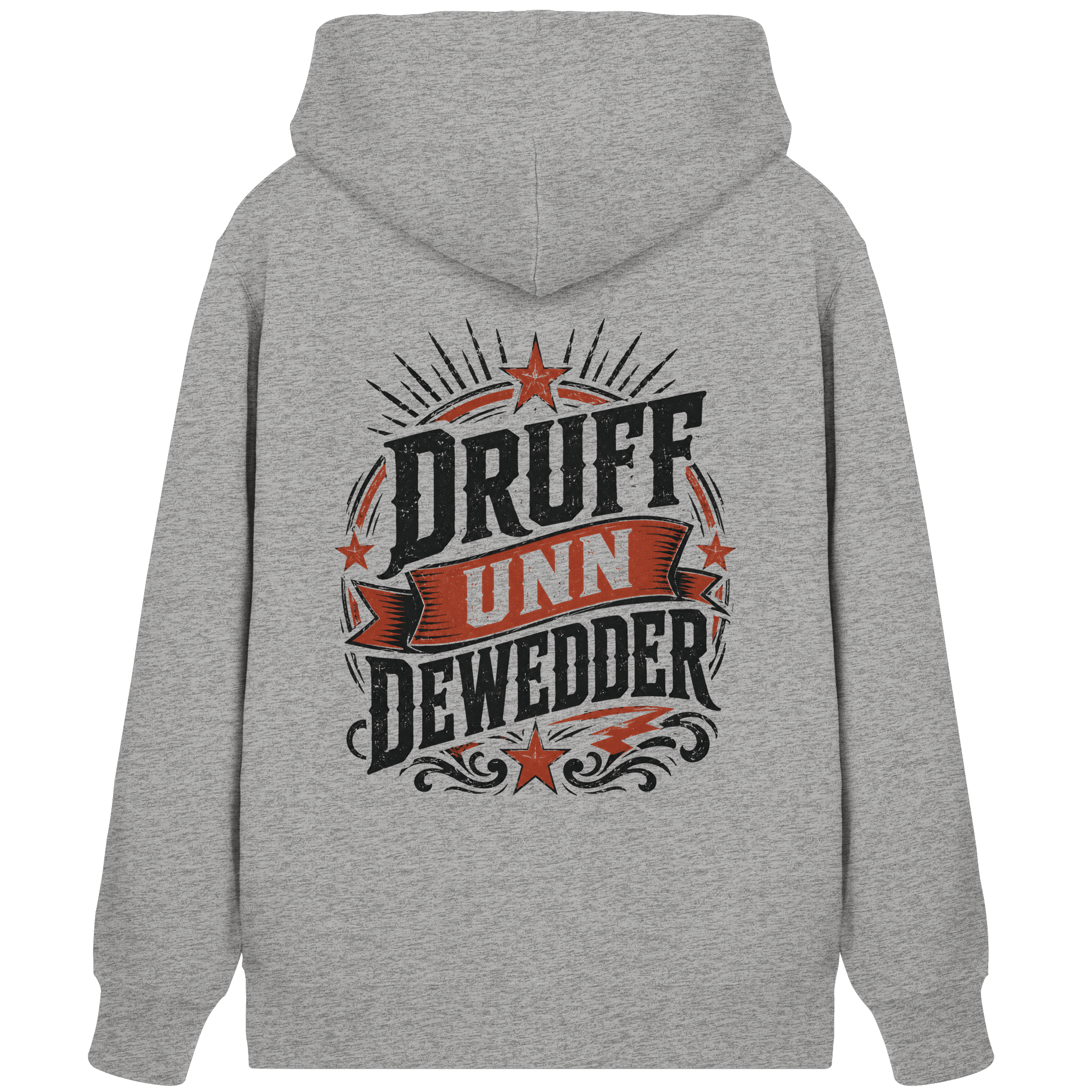 DRUFF UNN DEWEDDER - Organic Zipper - Jacken/ Zipper (Heather Grey, XS, ) - GruemArt