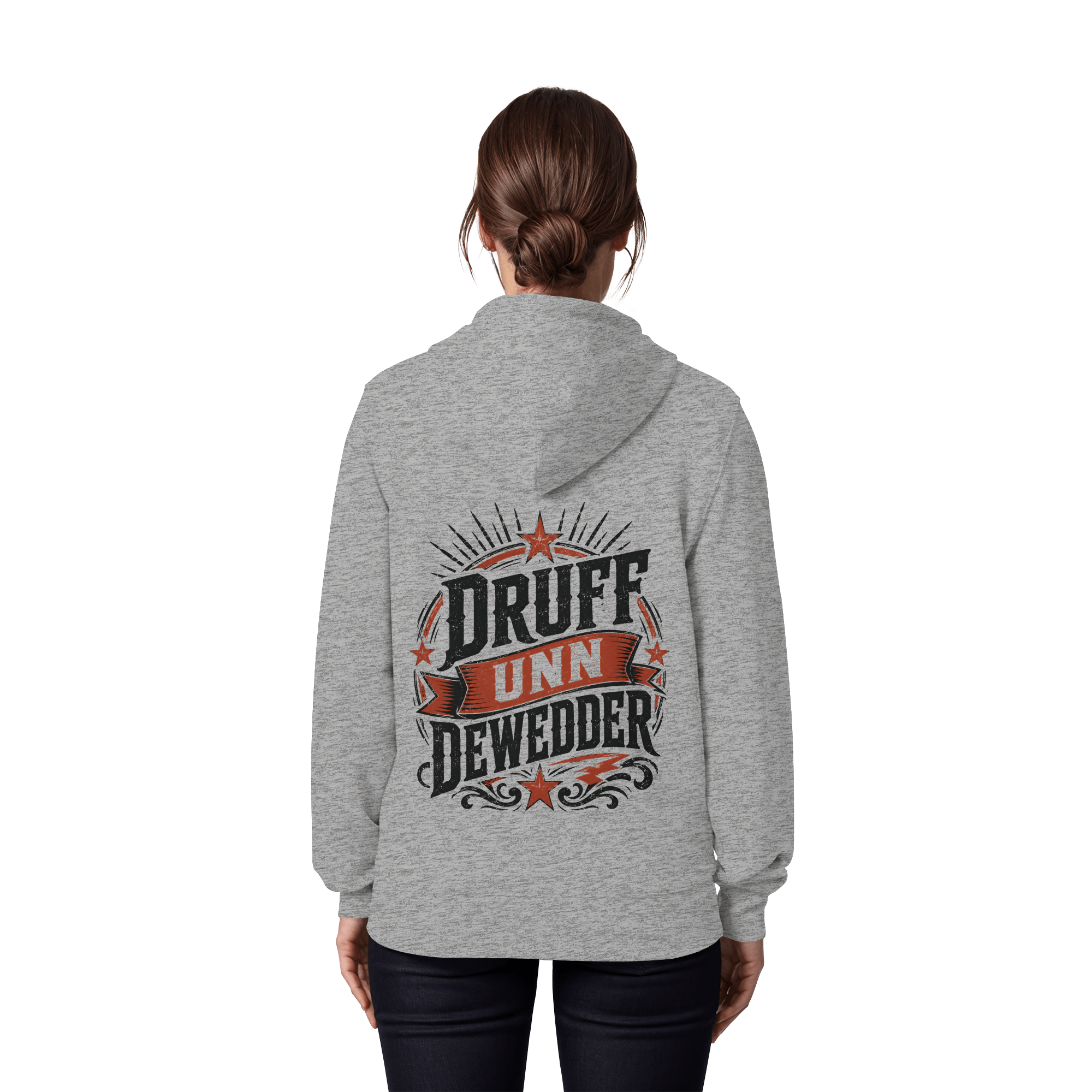 DRUFF UNN DEWEDDER - Organic Zipper - Jacken/ Zipper (Heather Grey, XS, ) - GruemArt
