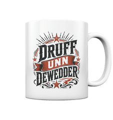 DRUFF UNN DEWEDDER - Tasse glossy - Trinkgefäße (White glossy, 330ml, ) - GruemArt