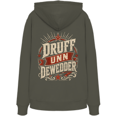 DRUFF UNN DEWEDDER - Unisex Bio - Hoodie - Hoodies (Khaki, XS, ) - GruemArt
