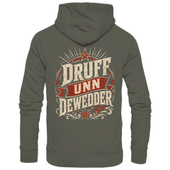 DRUFF UNN DEWEDDER - Unisex Bio - Hoodie - Hoodies (Khaki, XS, ) - GruemArt