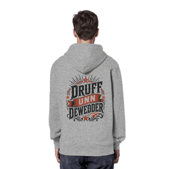 DRUFF UNN DEWEDDER - Unisex Bio - Hoodie - Hoodies (Heather Grey, XS, ) - GruemArt