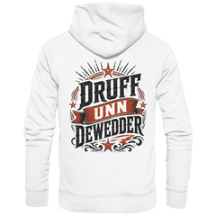 DRUFF UNN DEWEDDER - Unisex Bio - Hoodie - Hoodies (White, XS, ) - GruemArt