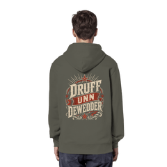 DRUFF UNN DEWEDDER - Unisex Bio - Hoodie - Hoodies (Khaki, XS, ) - GruemArt