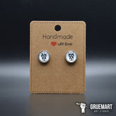 DUBBEGLAS - UNISEX OHRSTECKER (Style 2) - Ohrstecker (weiß, , ) - GruemArt