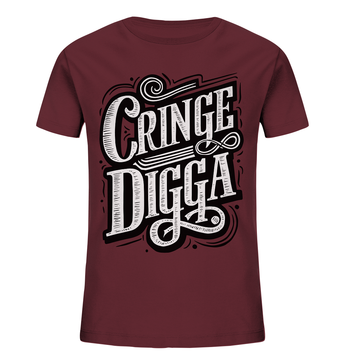 Cringe Digga - Kids Organic Shirt - GruemArt
