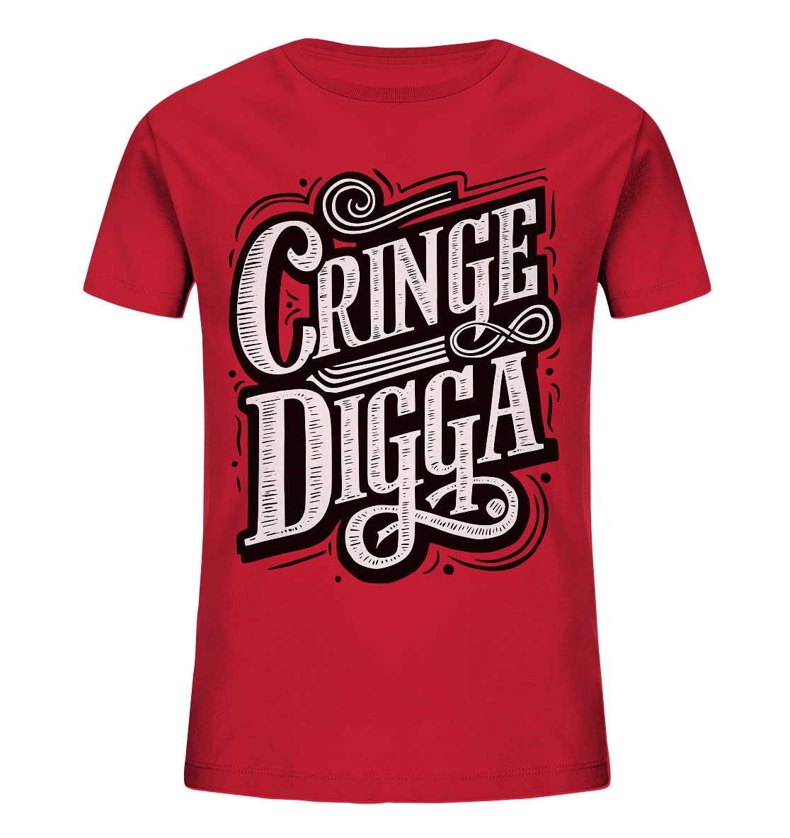 Cringe Digga - Kids Organic Shirt - GruemArt