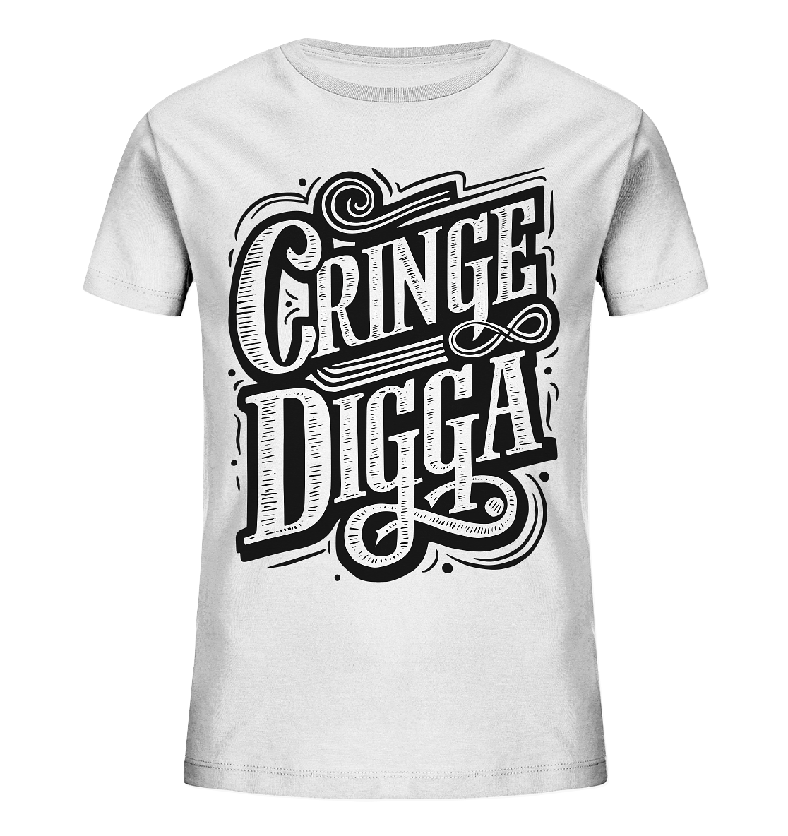 Cringe Digga - Kids Organic Shirt - GruemArt