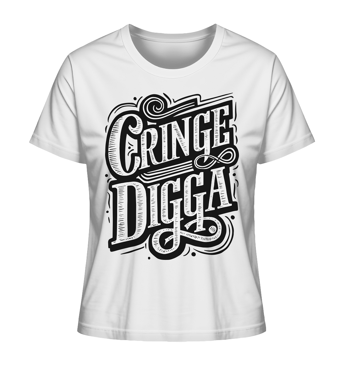 Cringe Digga - Ladies Organic Shirt - GruemArt