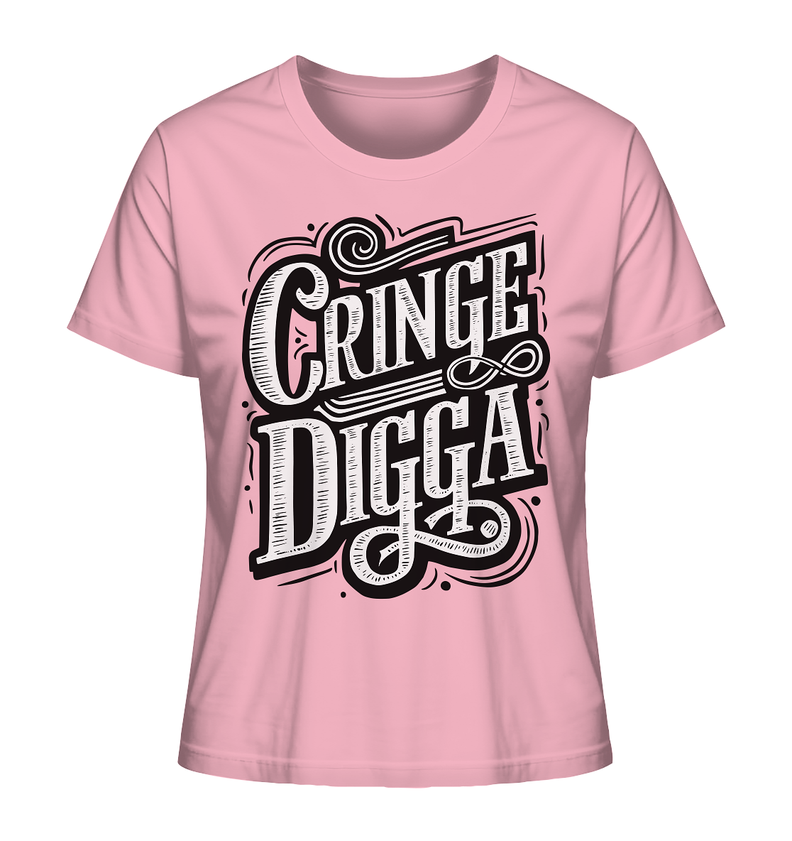 Cringe Digga - Ladies Organic Shirt - GruemArt