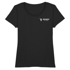 GruemArt Patch - Fitted Ladies Organic Shirt - Lady - Shirts (Black, XS, ) - GruemArt
