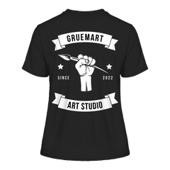 GruemArt Patch - Fitted Ladies Organic Shirt - Lady - Shirts (Black, XS, ) - GruemArt