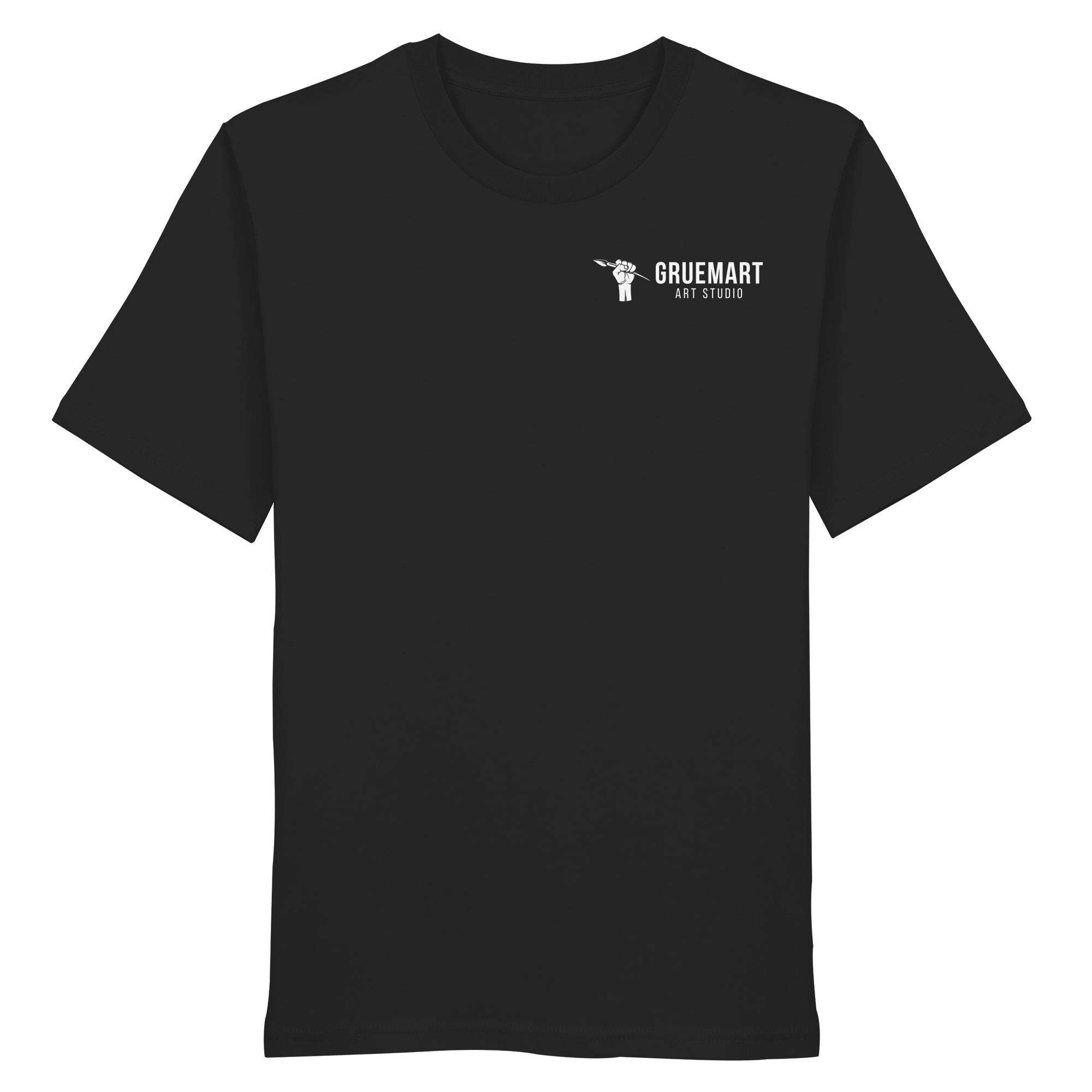 GruemArt Patch - Organic Shirt - Unisex - Shirts (Black, XS, ) - GruemArt