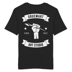 GruemArt Patch - Organic Shirt - Unisex - Shirts (Black, XS, ) - GruemArt