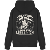 Wenn ich du wär, wär ich lieber ich - Hoodie - Hoodie (Schwarz, S, ) - GruemArt