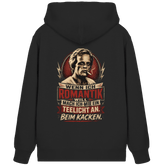 Wenn ich Romantik will, mach ich mir ein Teelicht an. Beim Kacken - Unisex Bio - Zipper - Jacken/ Zipper (Black, XS, ) - GruemArt