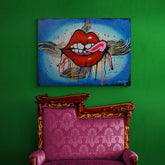 Bissige Kokotte - Gemälde (50x70cm/20''x28'', , ) - GruemArt