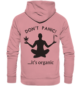 Don't panic... it's organic - Organic Basic Hoodie - Hoodie (Canyon Pink, XS, ) - GruemArt