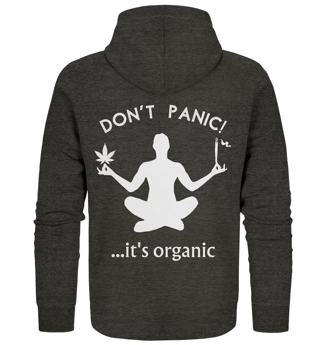 Don't panic... it's organic - Organic Zipper - Jacken/ Zipper (Dark Heather Grey, S, ) - GruemArt