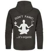 Don't panic... it's organic - Organic Zipper - Jacken/ Zipper (Dark Heather Grey, S, ) - GruemArt