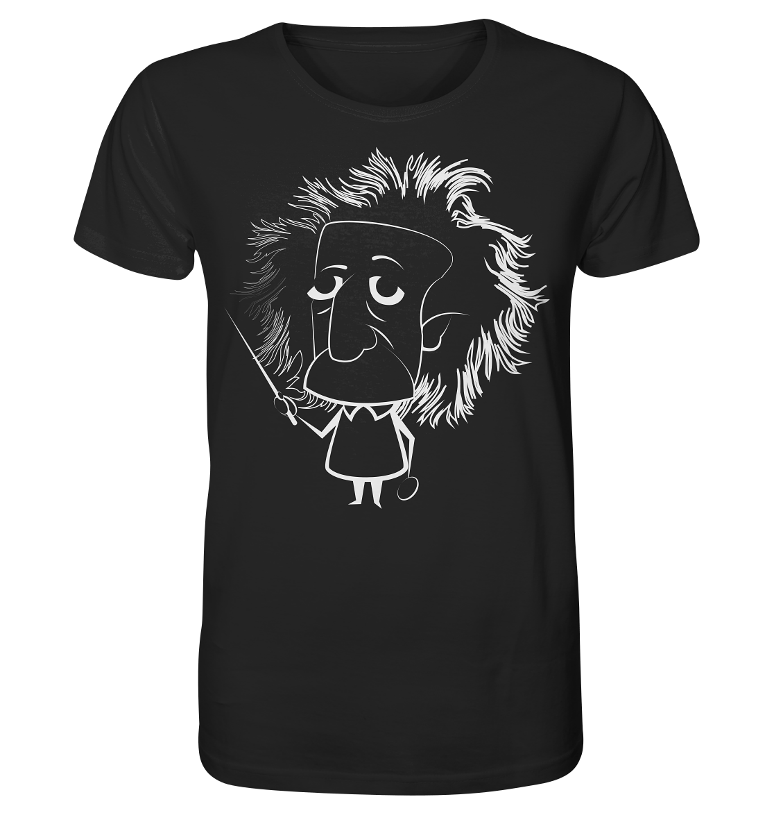 Einstein Sketch - Unisex Shirt - Unisex-Shirts (Schwarz, S, ) - GruemArt