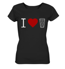 I LOVE SCHORLE BUNT - Ladies Organic Shirt - Lady-Shirts (Black, XS, ) - GruemArt