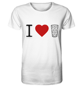 I LOVE SCHORLE BUNT - Organic Shirt - Unisex-Shirts (White, XS, ) - GruemArt